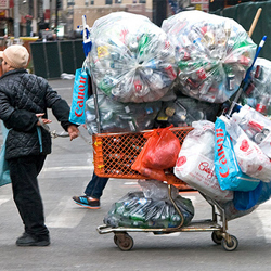 Bum Collecting Cans