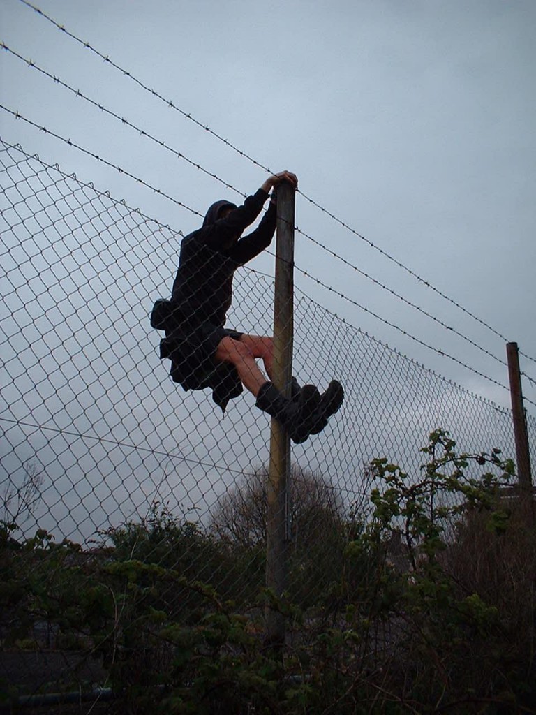 climbing fence