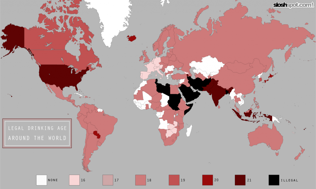 Legal Drinking Age Around The World