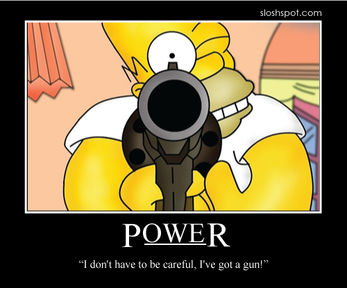Homer Simpson Motivational Poster Power
