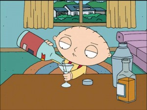 Stewie Griffin Drinking