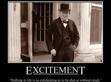 Winston Churchill on Excitement