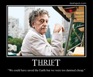 Kurt Vonnegut on Thrift