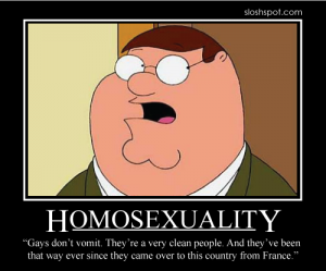 Peter Griffin on Homosexuality