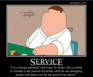 Peter Griffin on Service
