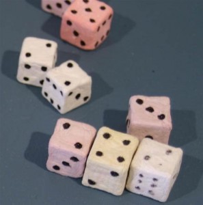 Paper Mache Dice Paper Mache Dice