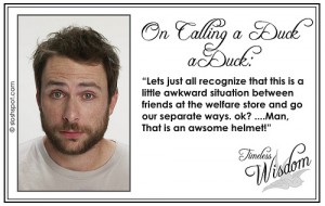 Charlie Kelley (Charlie Day) on Calling A Duck A Duck