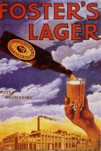 Foster's Lager Beer Ad - Most Nourishing