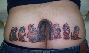 Awful Tattoos - Snow White and The Seven Shitty Dwarves