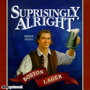 Beer Label - Surprisingly Alright Boston Lager