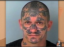 Amazing Mugshots of Normal People - Tattoo Face