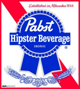 Beer Label - Pabst Hipster Beverage