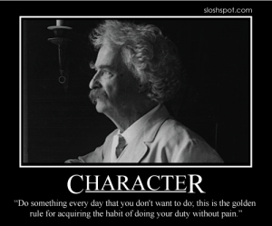 Mark Twain on Character