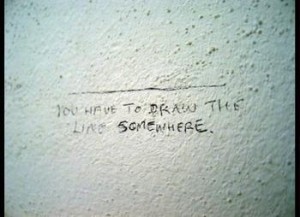 Bathroom Graffiti - Draw The Line