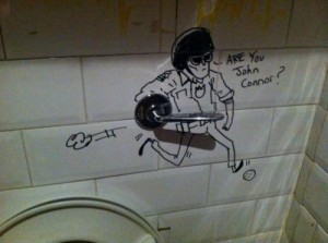 Bathroom Graffiti - John Connor