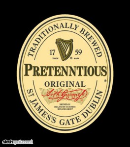 Beer Label - Pretenntious Original
