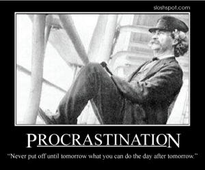 Mark Twain on Procrastination