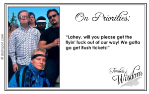 Trailer Park Boys' Bubbles on Priorities