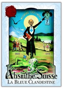 Absinthe Poster - Suisse La Bleue Clandestine