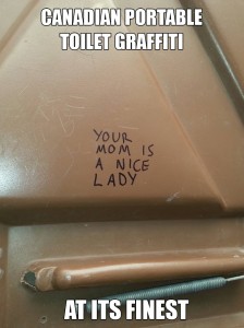 Bathroom Graffiti - Your Mom Is A Nice Lady
