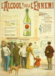 Absinthe Poster - L alcool Voila L Ennemi