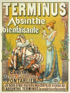 Absinthe Poster - Terminus Absinthe Bienfaisante